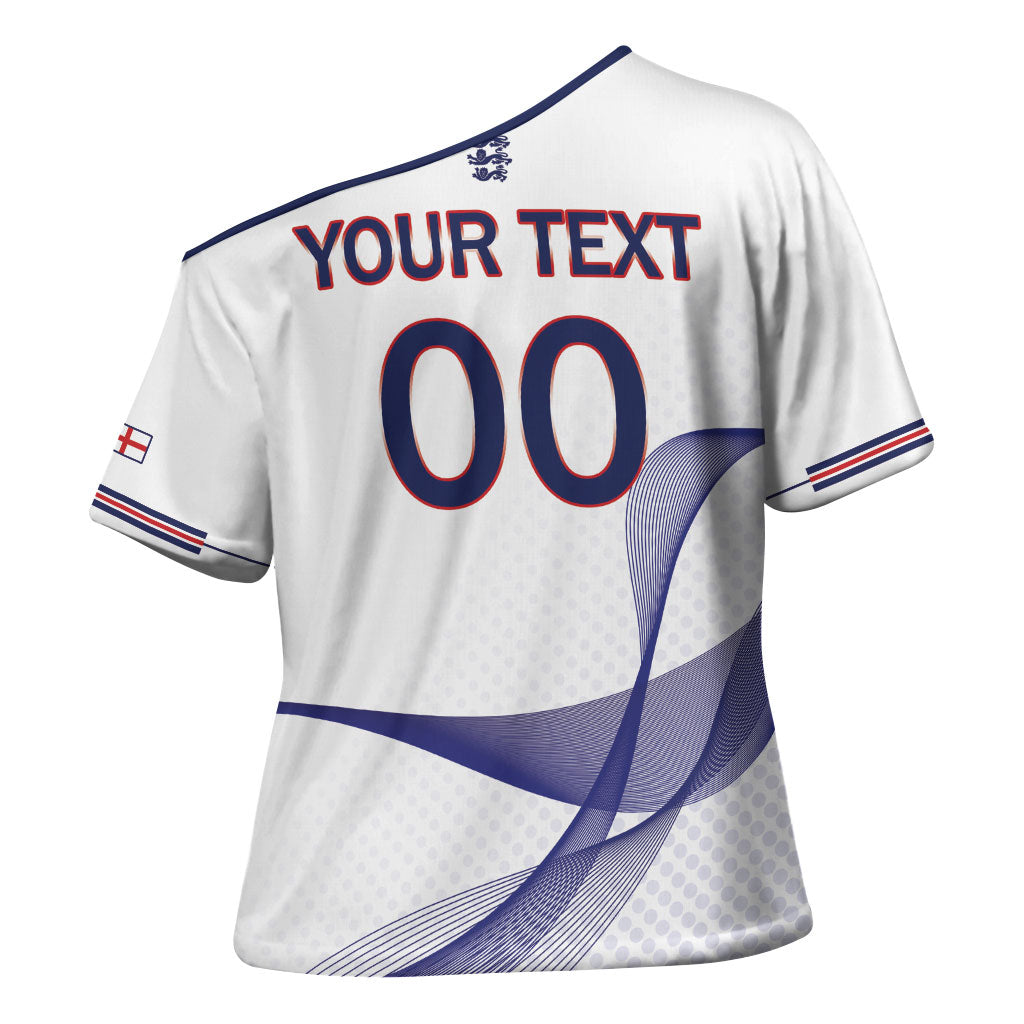 Custom England 2026 World Football Cross Shoulder Shirt Three Lions Go Champions