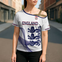Custom England 2026 World Football Cross Shoulder Shirt Three Lions Go Champions