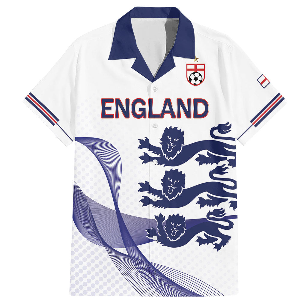 Custom England 2026 World Football Hawaiian Shirt Three Lions Go Champions