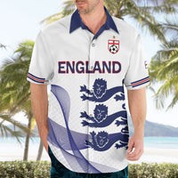 Custom England 2026 World Football Hawaiian Shirt Three Lions Go Champions