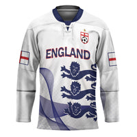 Custom England 2026 World Football Hockey Jersey Three Lions Go Champions
