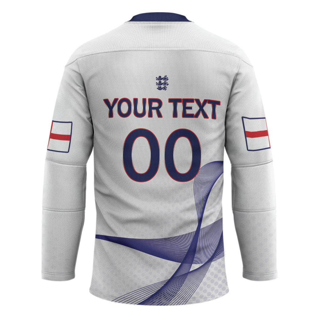 Custom England 2026 World Football Hockey Jersey Three Lions Go Champions