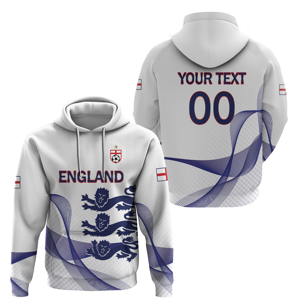 Custom England 2026 World Football Hoodie Three Lions Go Champions