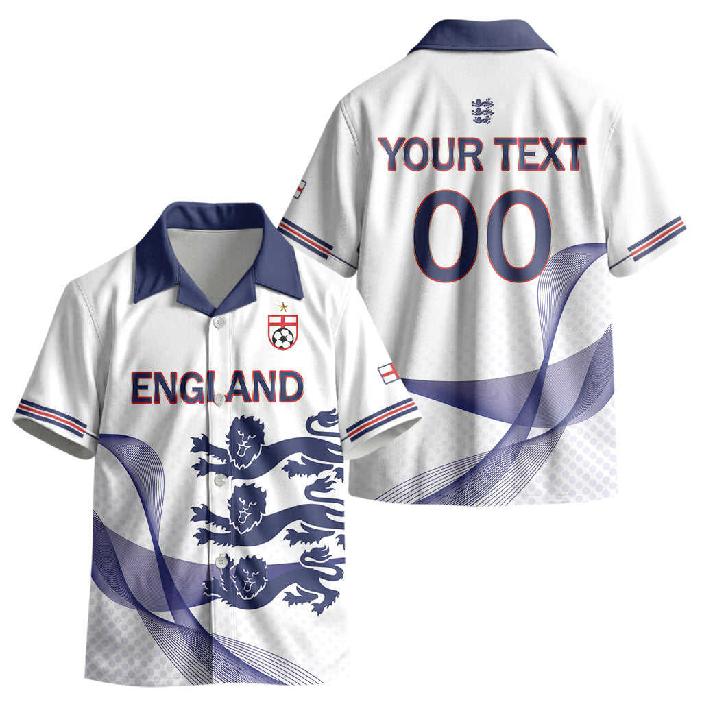 Custom England 2026 World Football Kid Hawaiian Shirt Three Lions Go Champions LT01