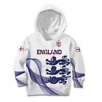 Custom England 2026 World Football Kid Hoodie Three Lions Go Champions
