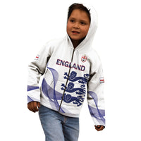 Custom England 2026 World Football Kid Hoodie Three Lions Go Champions