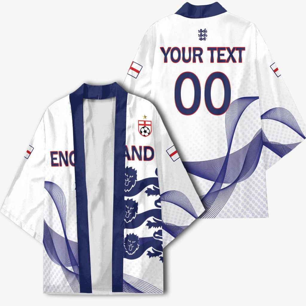 Custom England 2026 World Football Kimono Three Lions Go Champions