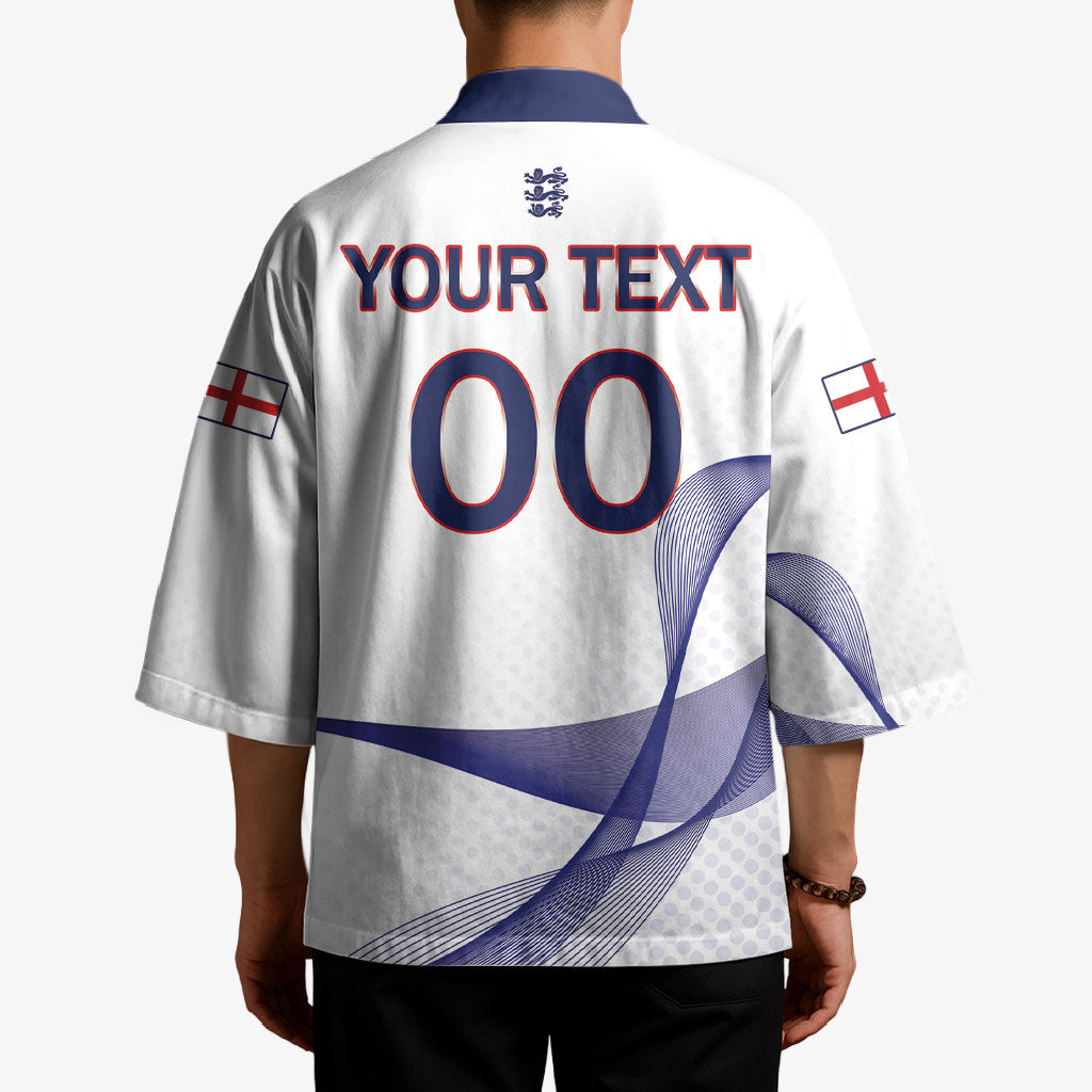 Custom England 2026 World Football Kimono Three Lions Go Champions