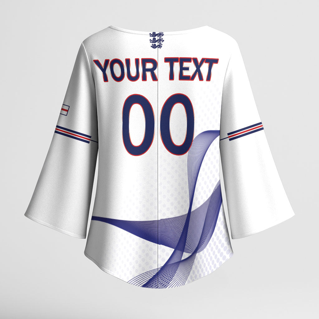 Custom England 2026 World Football Kimono Sleeve Blouse Three Lions Go Champions