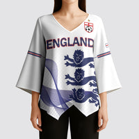 Custom England 2026 World Football Kimono Sleeve Blouse Three Lions Go Champions