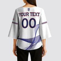 Custom England 2026 World Football Kimono Sleeve Blouse Three Lions Go Champions