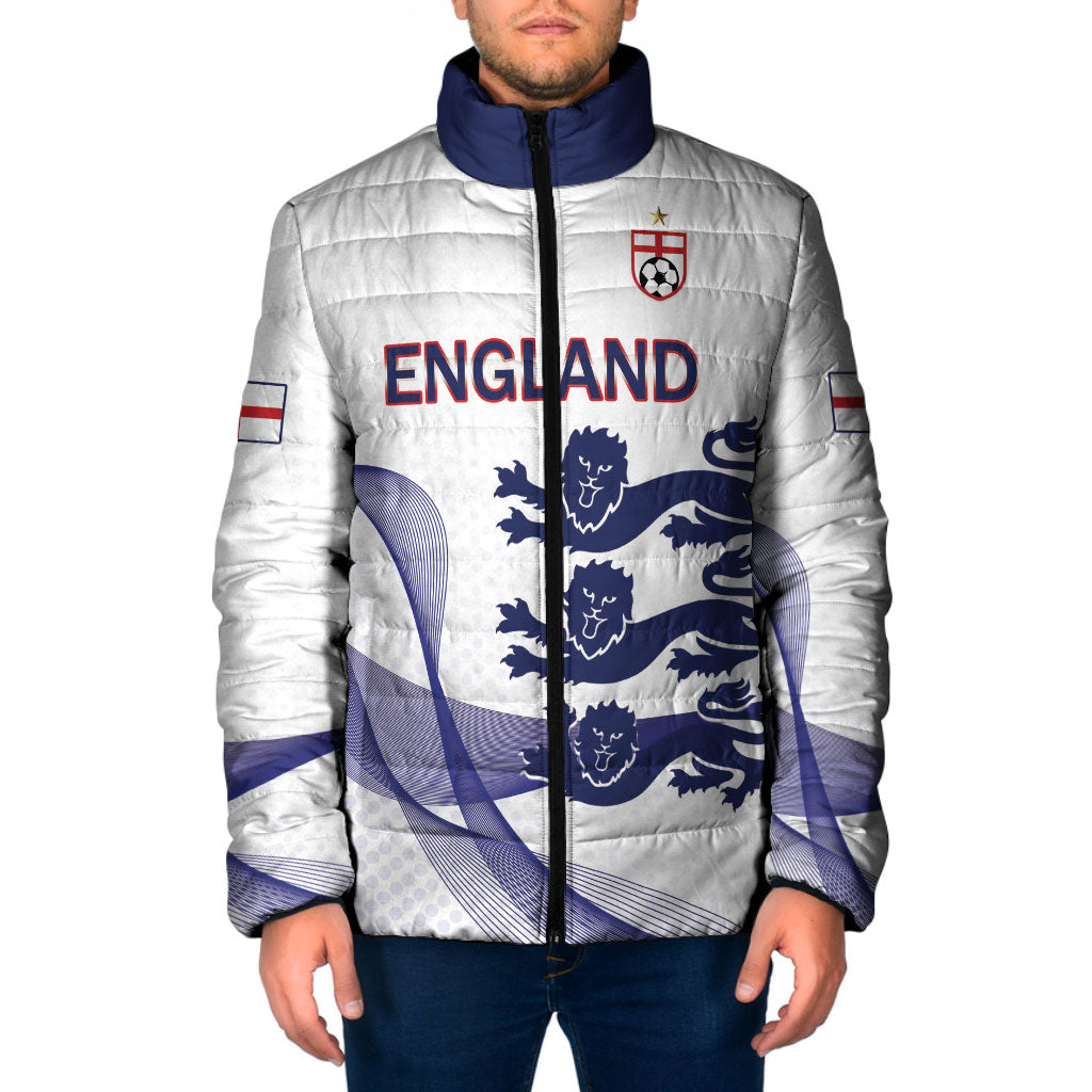 Custom England 2026 World Football Padded Jacket Three Lions Go Champions
