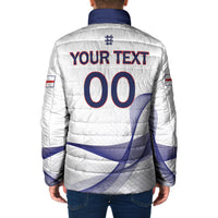 Custom England 2026 World Football Padded Jacket Three Lions Go Champions