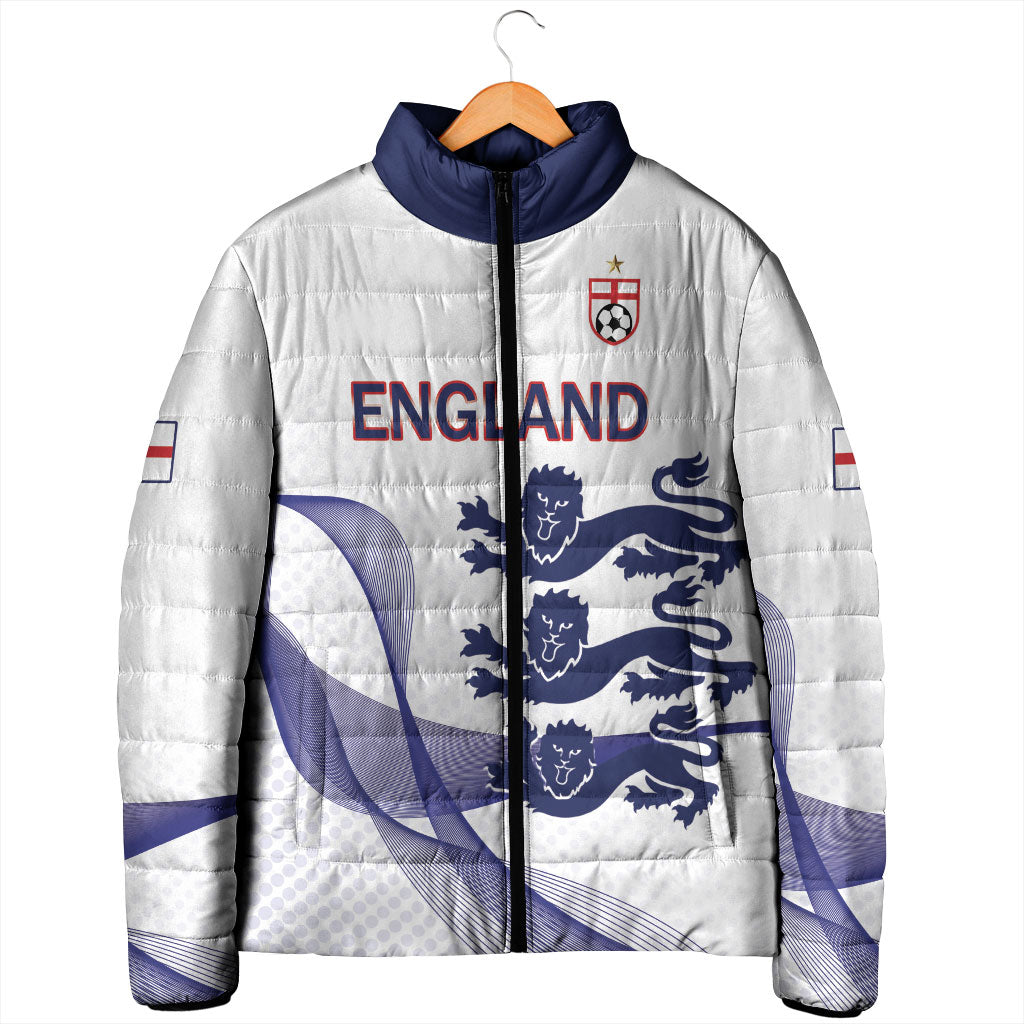 Custom England 2026 World Football Padded Jacket Three Lions Go Champions
