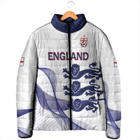 Custom England 2026 World Football Padded Jacket Three Lions Go Champions