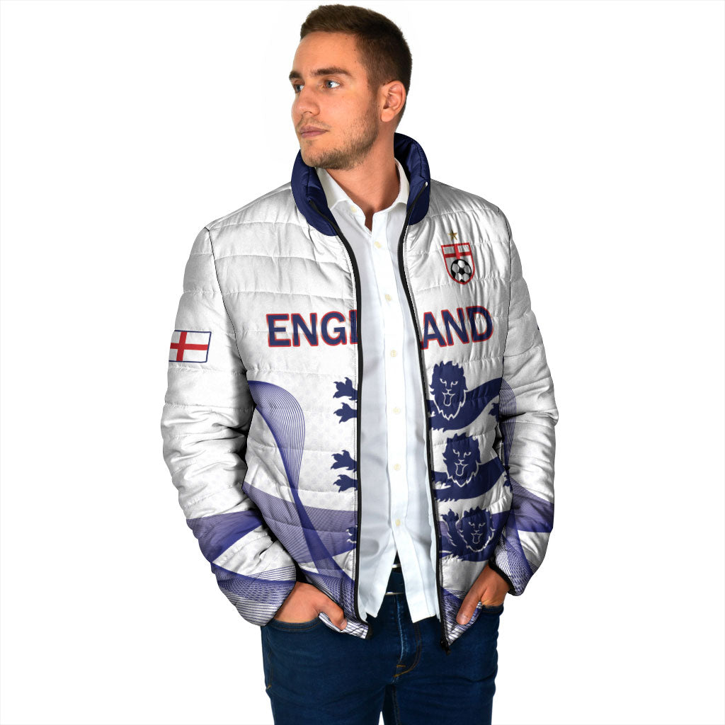 Custom England 2026 World Football Padded Jacket Three Lions Go Champions