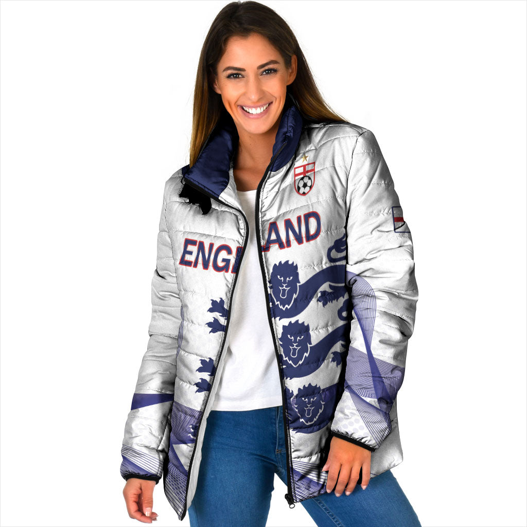 Custom England 2026 World Football Padded Jacket Three Lions Go Champions