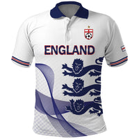 Custom England 2026 World Football Polo Shirt Three Lions Go Champions
