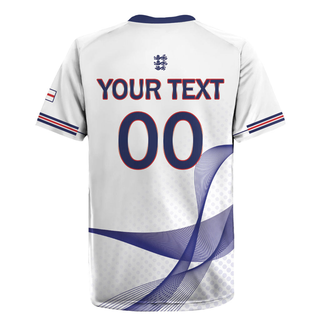 Custom England 2026 World Football Rugby Jersey Three Lions Go Champions