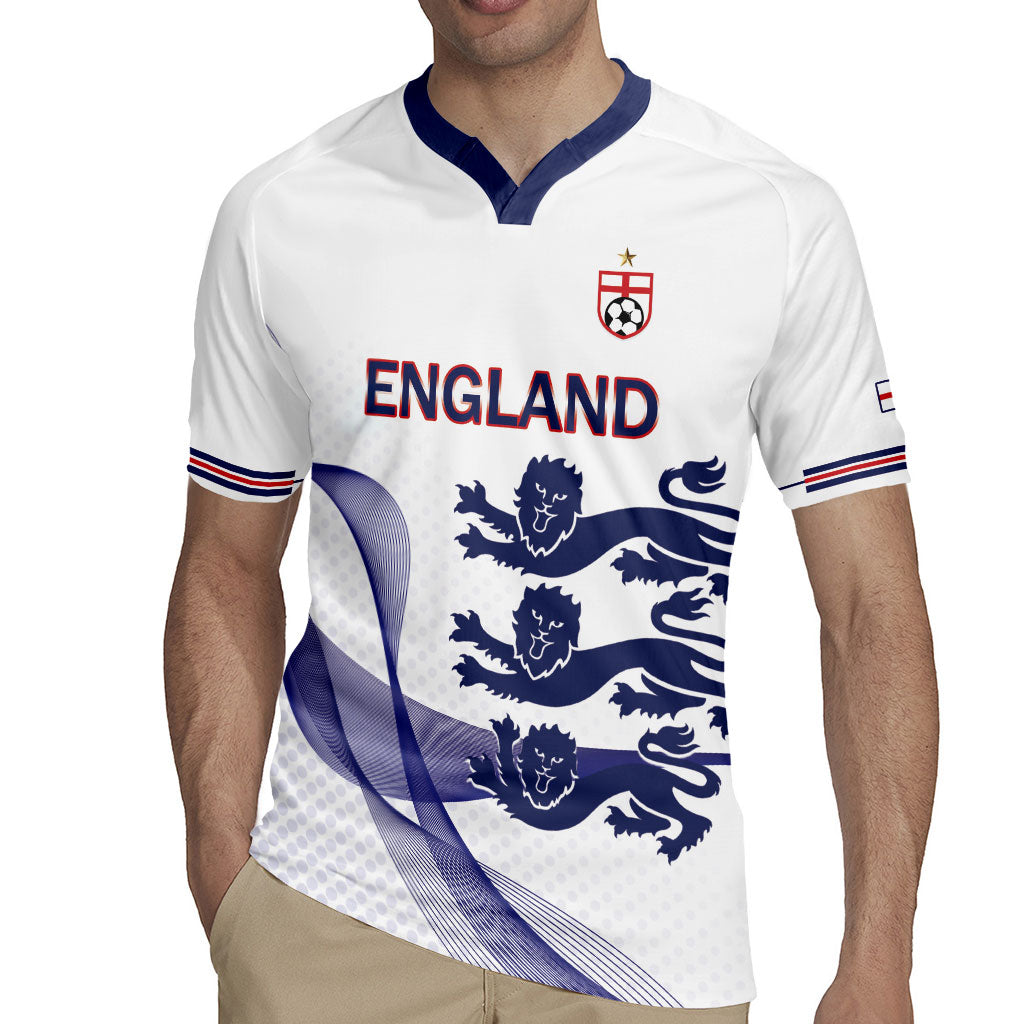 Custom England 2026 World Football Rugby Jersey Three Lions Go Champions