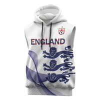 Custom England 2026 World Football Sleeveless Hoodie Three Lions Go Champions