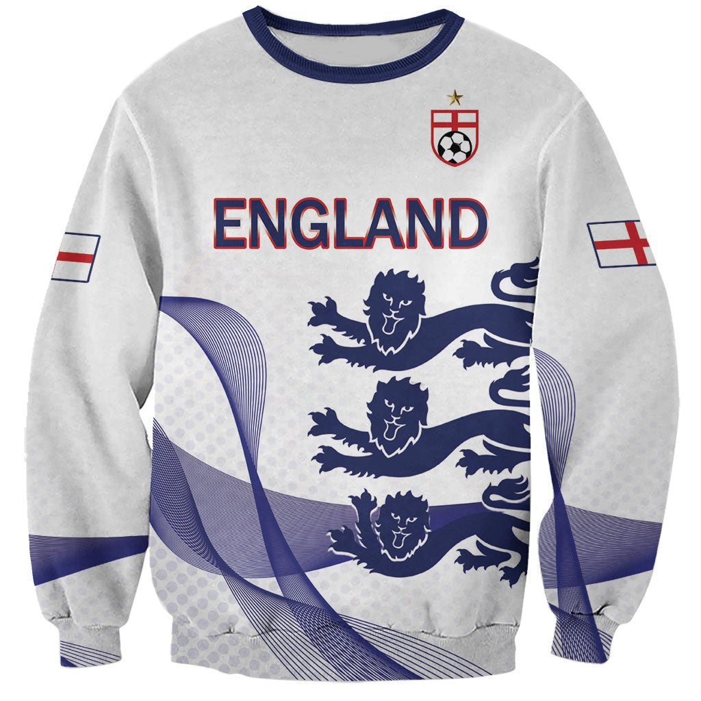 Custom England 2026 World Football Sweatshirt Three Lions Go Champions