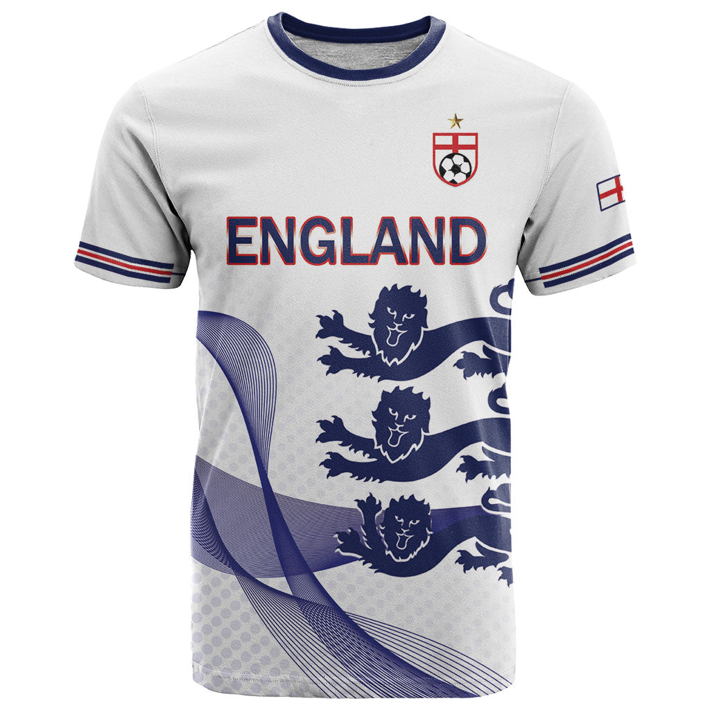 Custom England 2026 World Football T Shirt Three Lions Go Champions