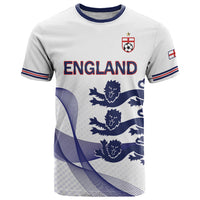 Custom England 2026 World Football T Shirt Three Lions Go Champions