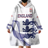 Custom England 2026 World Football Wearable Blanket Hoodie Three Lions Go Champions