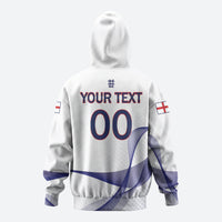 Custom England 2026 World Football Zip Hoodie Three Lions Go Champions