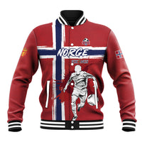 Custom Norge 2026 World Football Baseball Jacket Vikings Go Champions