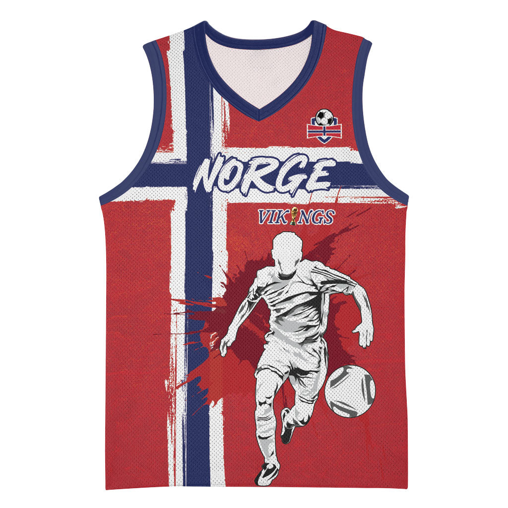 Custom Norge 2026 World Football Basketball Jersey Vikings Go Champions