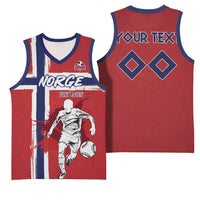 Custom Norge 2026 World Football Basketball Jersey Vikings Go Champions
