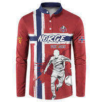 Custom Norge 2026 World Football Button Sweatshirt Vikings Go Champions