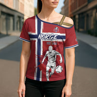 Custom Norge 2026 World Football Cross Shoulder Shirt Vikings Go Champions