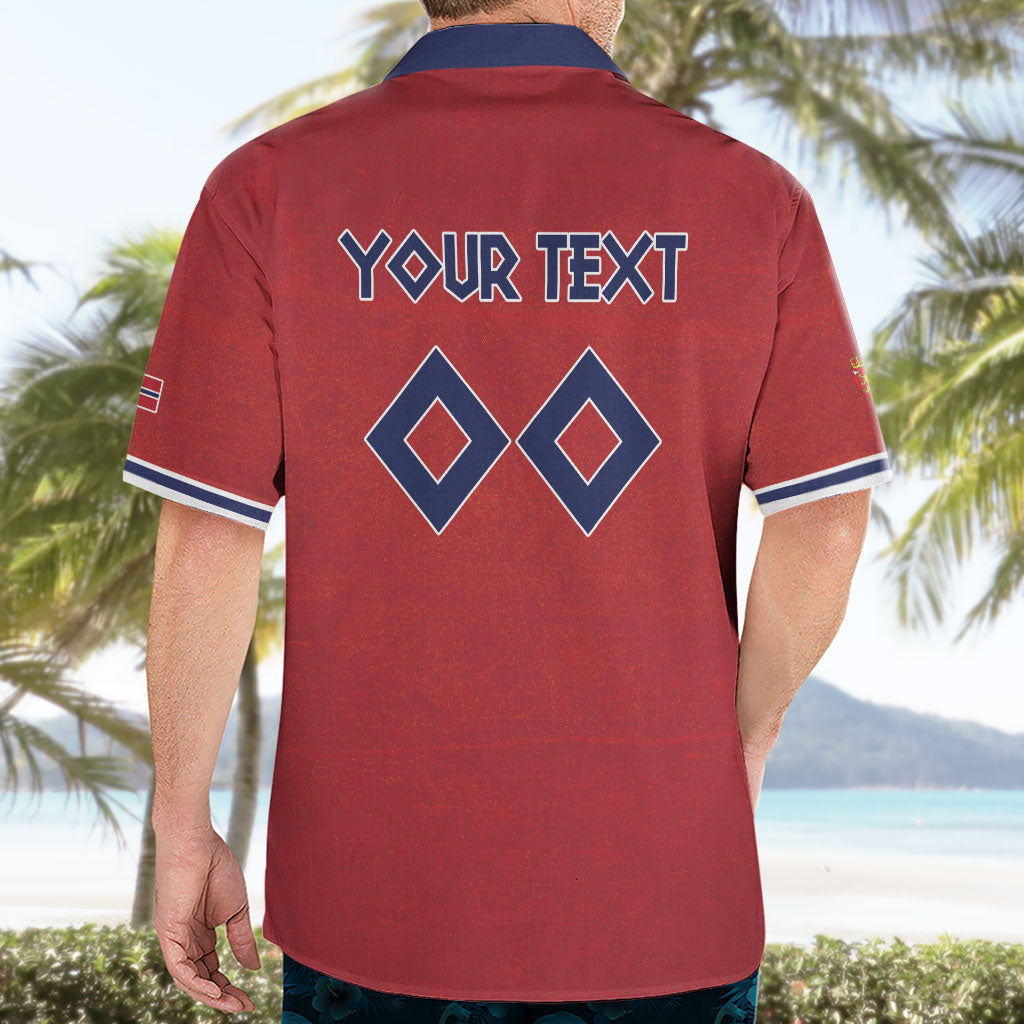 Custom Norge 2026 World Football Hawaiian Shirt Vikings Go Champions