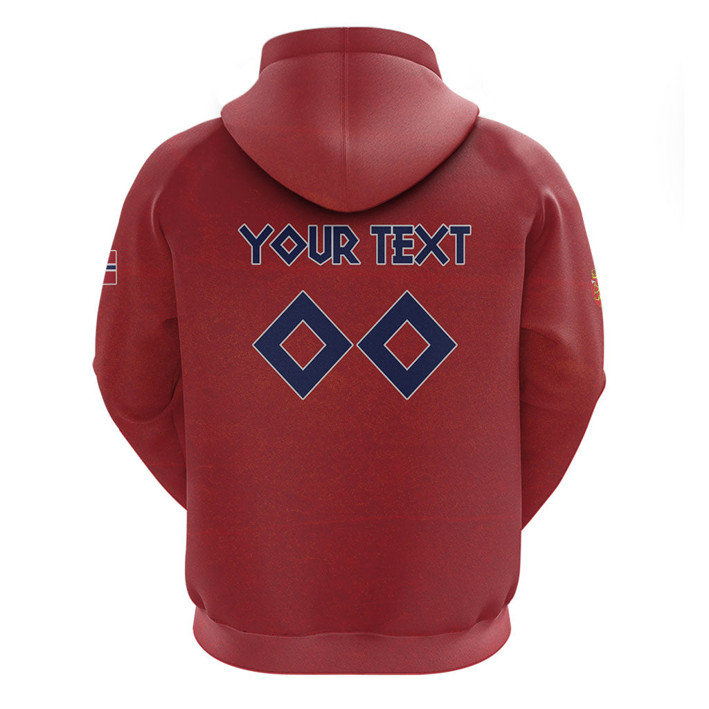 Custom Norge 2026 World Football Hoodie Vikings Go Champions