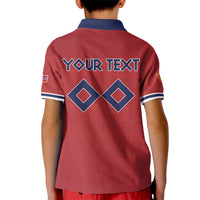 Custom Norge 2026 World Football Kid Polo Shirt Vikings Go Champions