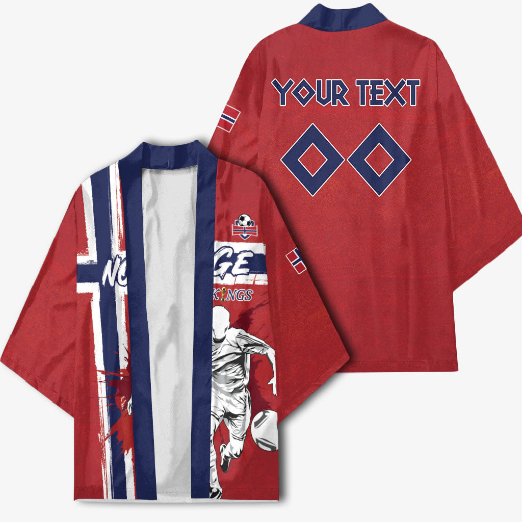 Custom Norge 2026 World Football Kimono Vikings Go Champions