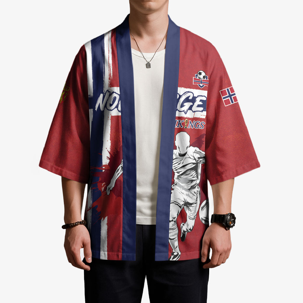 Custom Norge 2026 World Football Kimono Vikings Go Champions