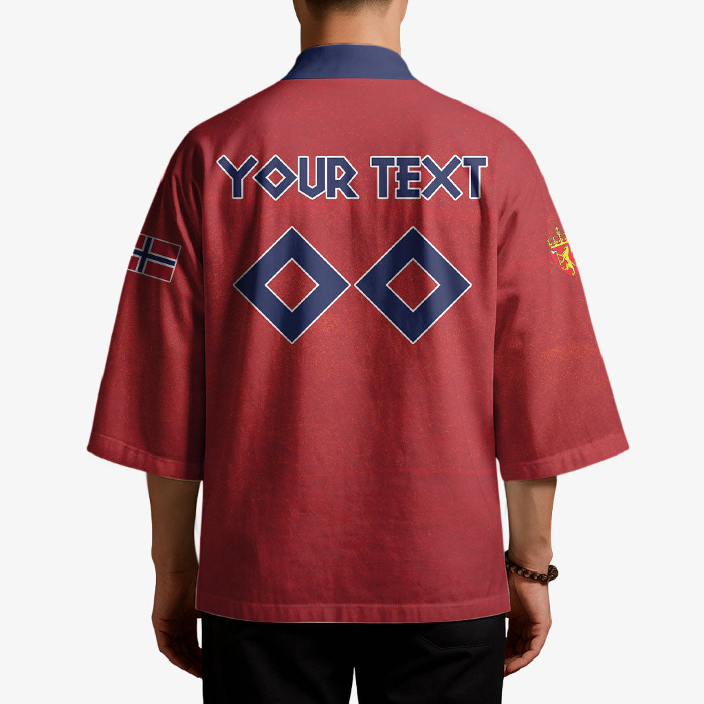 Custom Norge 2026 World Football Kimono Vikings Go Champions