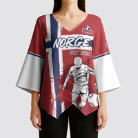 Custom Norge 2026 World Football Kimono Sleeve Blouse Vikings Go Champions