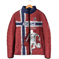 Custom Norge 2026 World Football Padded Jacket Vikings Go Champions