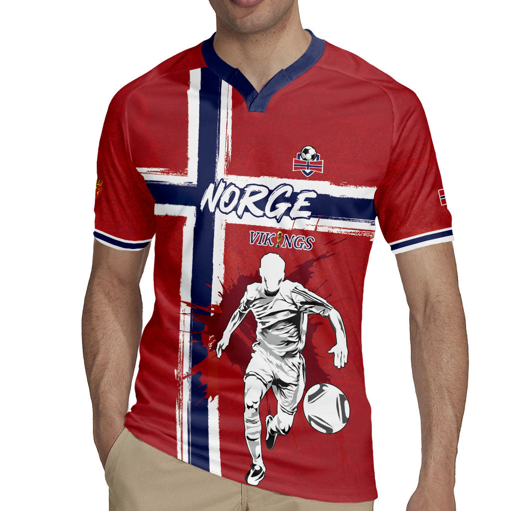 Custom Norge 2026 World Football Rugby Jersey Vikings Go Champions
