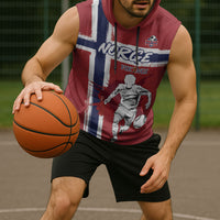Custom Norge 2026 World Football Sleeveless Hoodie Vikings Go Champions