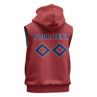 Custom Norge 2026 World Football Sleeveless Zip Hoodie Vikings Go Champions