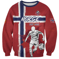 Custom Norge 2026 World Football Sweatshirt Vikings Go Champions