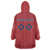 Custom Norge 2026 World Football Wearable Blanket Hoodie Vikings Go Champions
