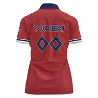 Custom Norge 2026 World Football Women Polo Shirt Vikings Go Champions