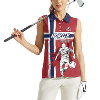 Custom Norge 2026 World Football Women Sleeveless Polo Shirt Vikings Go Champions